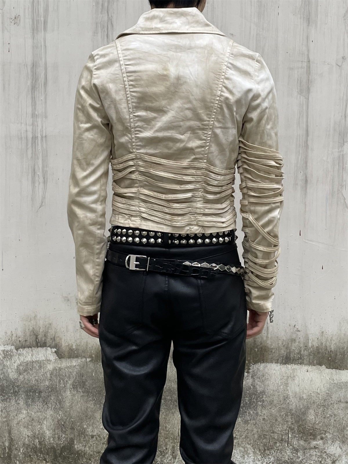 UNDERCOVER AW06 AFFA Archive Belt Scale-Embossed Crocodile Leather Armor Plating