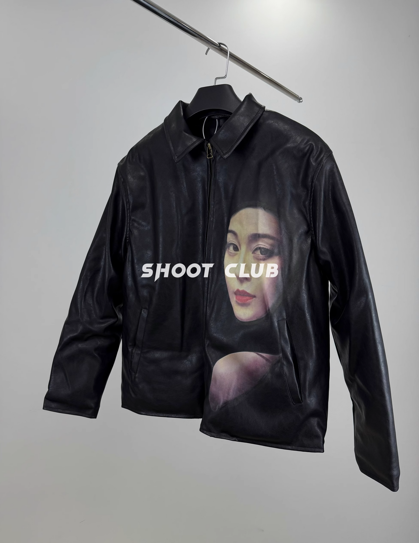 Genuine Leather Yohji Uchida Suzume x Fan Bingbing Jacket –Unisex Portrait Print