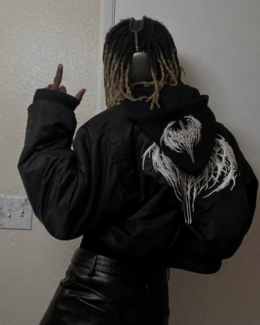 FW23 Playboi Carti Narcissist Bomber – Cropped Short Puffer Jacket