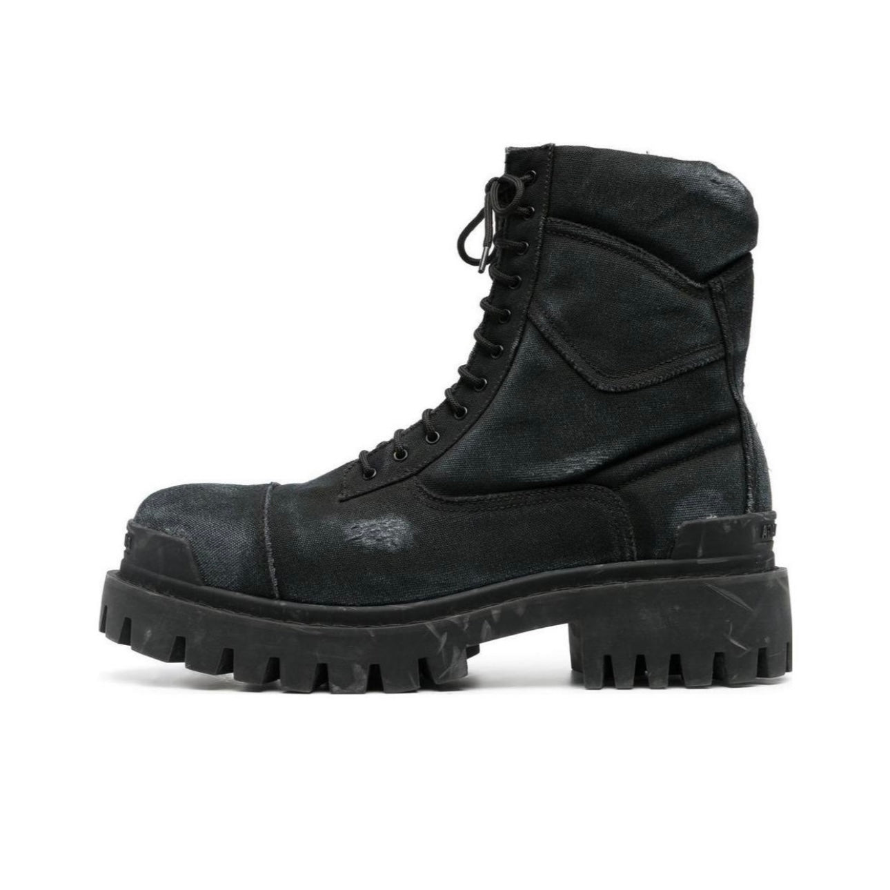 Self-made DEMNA Runway Distressed Handmade Parisian Ankle Combat Martin Boots