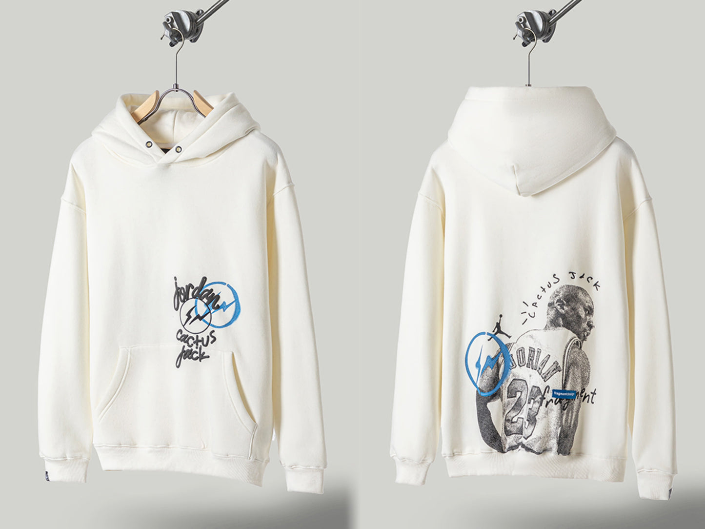 Self-Made FW20 Travis Scott x McDonald's Apple Pie High Street Foam Print Hoodie