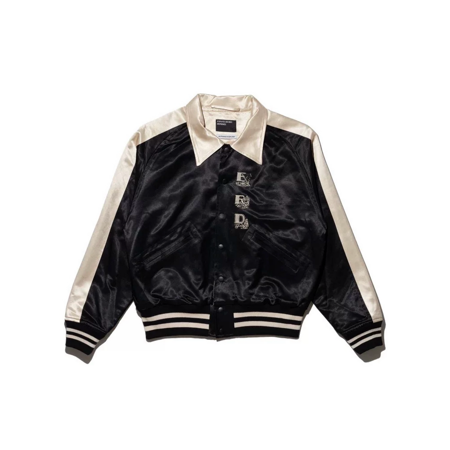 ERD AW24 'Opium Den' Varsity Jacket - Silk Court Embroidery Baseball Coat