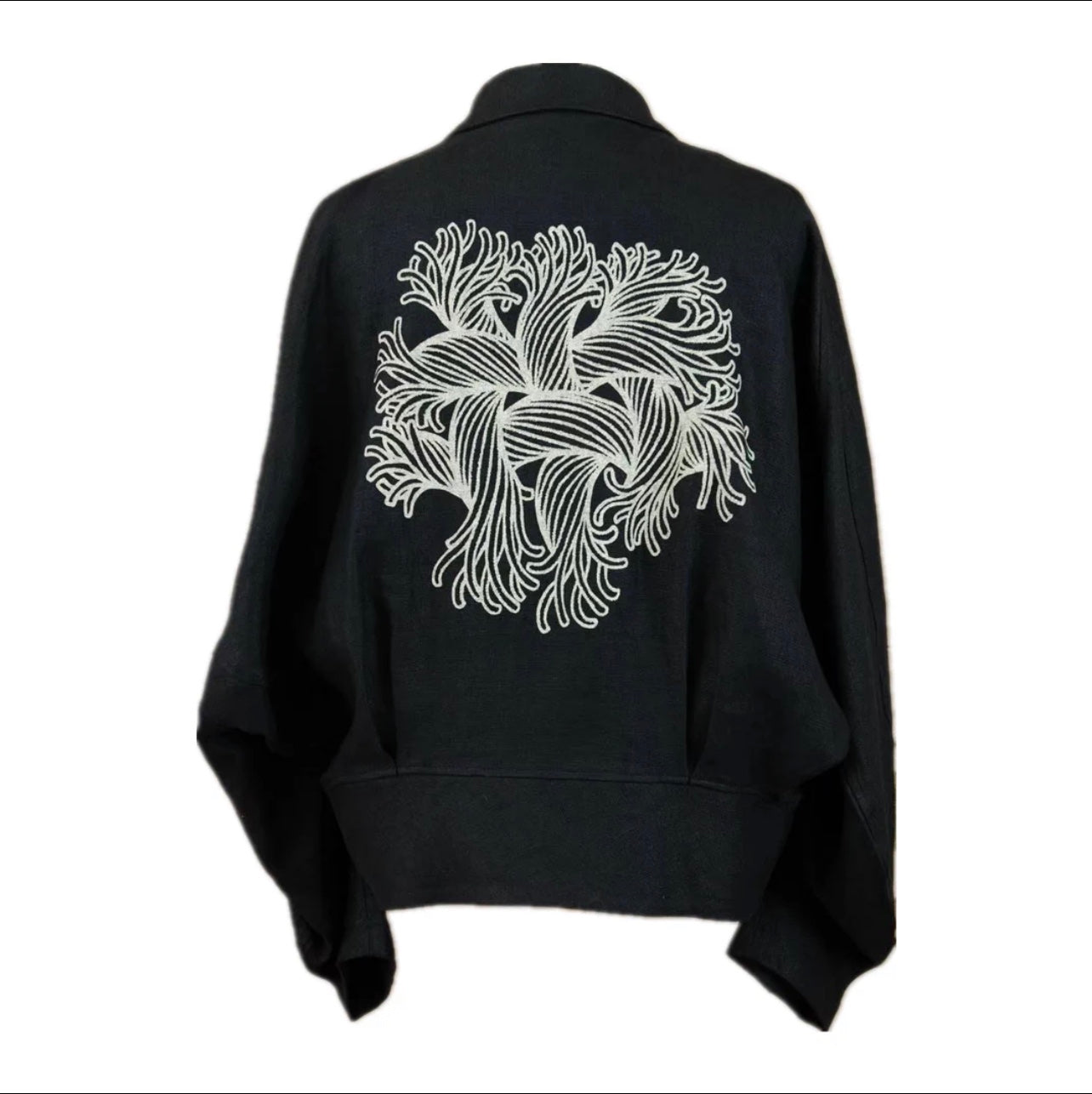 Self-made Nemeth Rope-Knit Back Wool Jacket - Curved Blade Design Coat