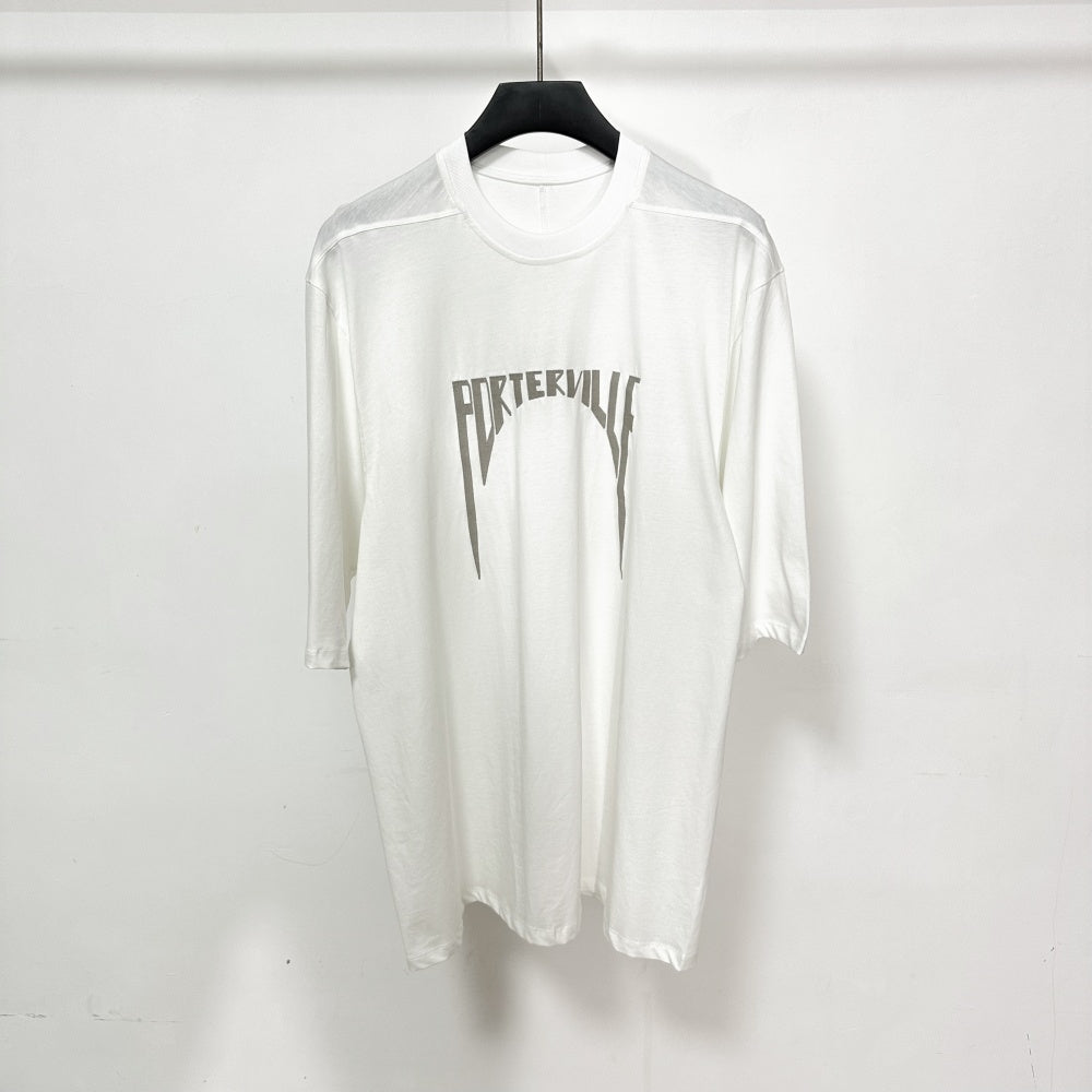 Dark Avant-garde Rick Owen Vibe High-Street Tee – Oversized Cotton Short Sleeve