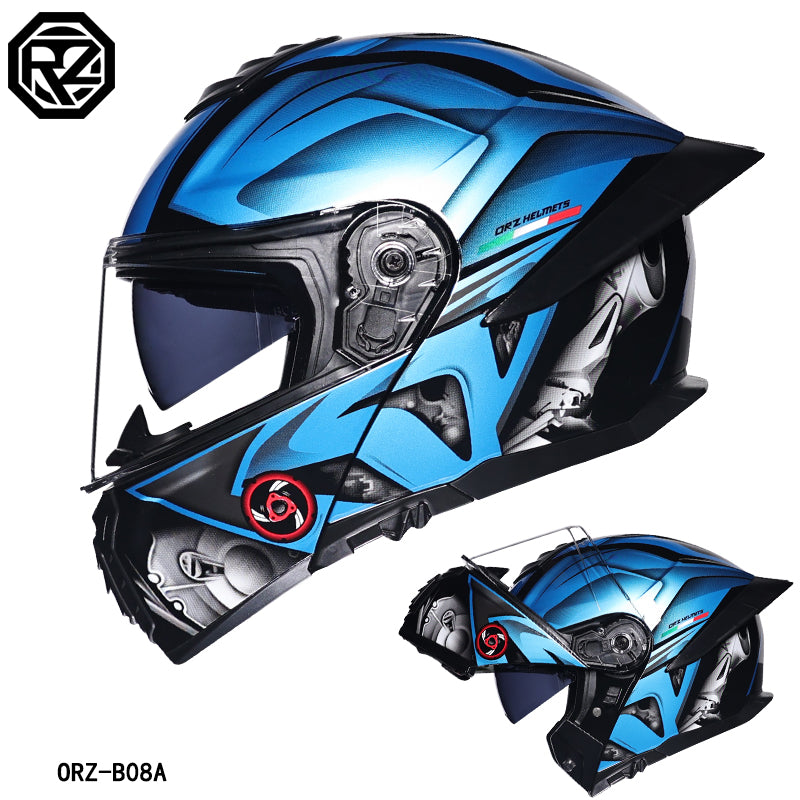 Ice Age 3C DOT Approve Full Face Dual Visors Unisex Bluetooth Motorcycle Helmet