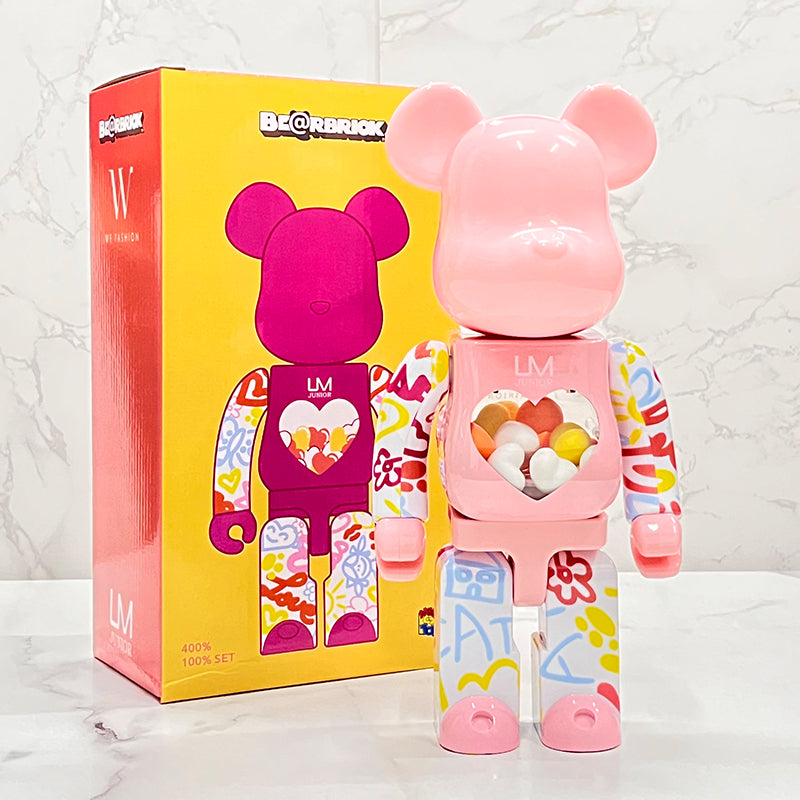 BE@RBRICK 400% Building Block Plating Violent Bears Collectible Figure Gift Toys