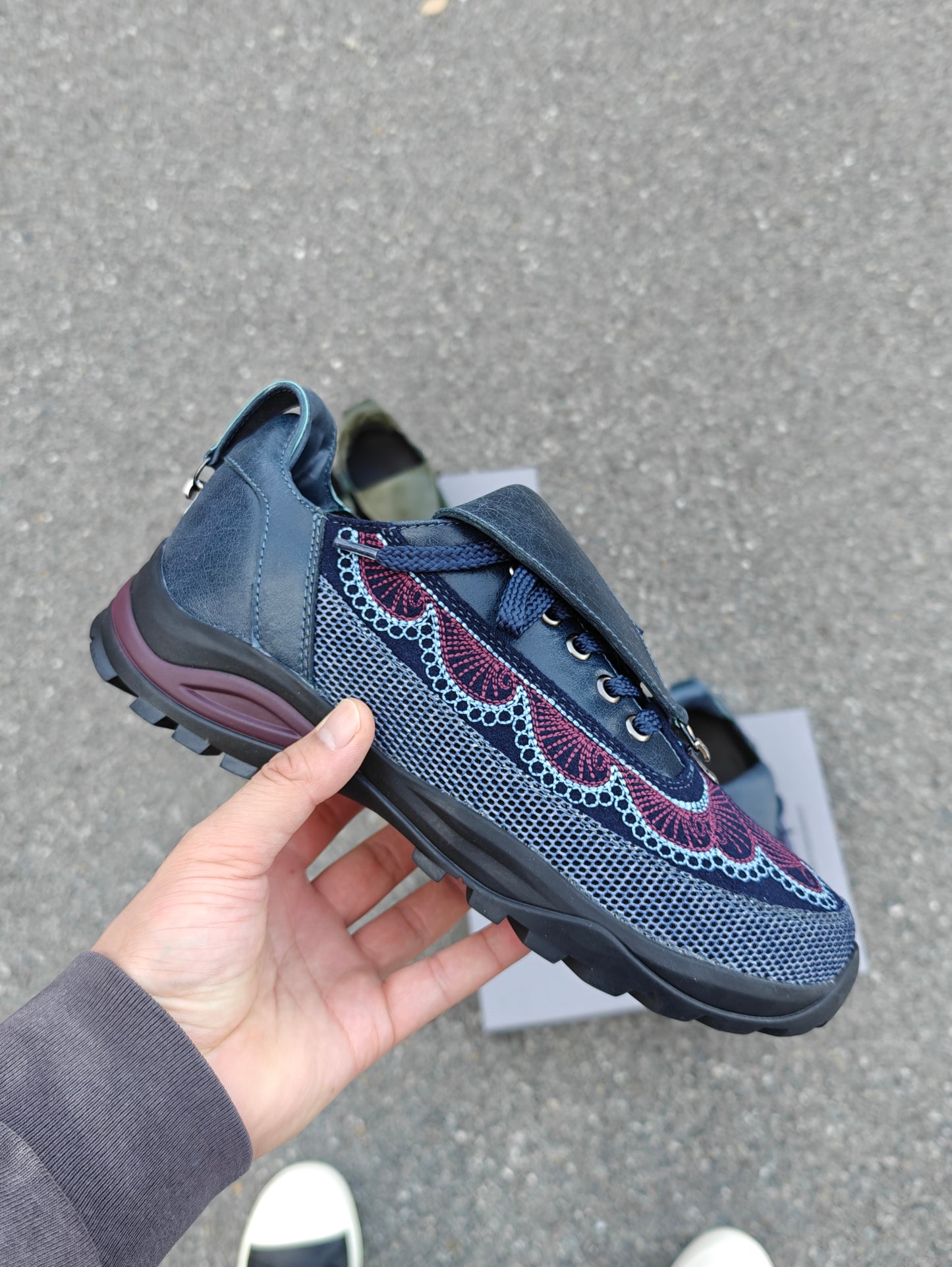 donclick Kiko Kostadinov AW24 Carved Brogue Shoes -Embroidered Workwear Derbies