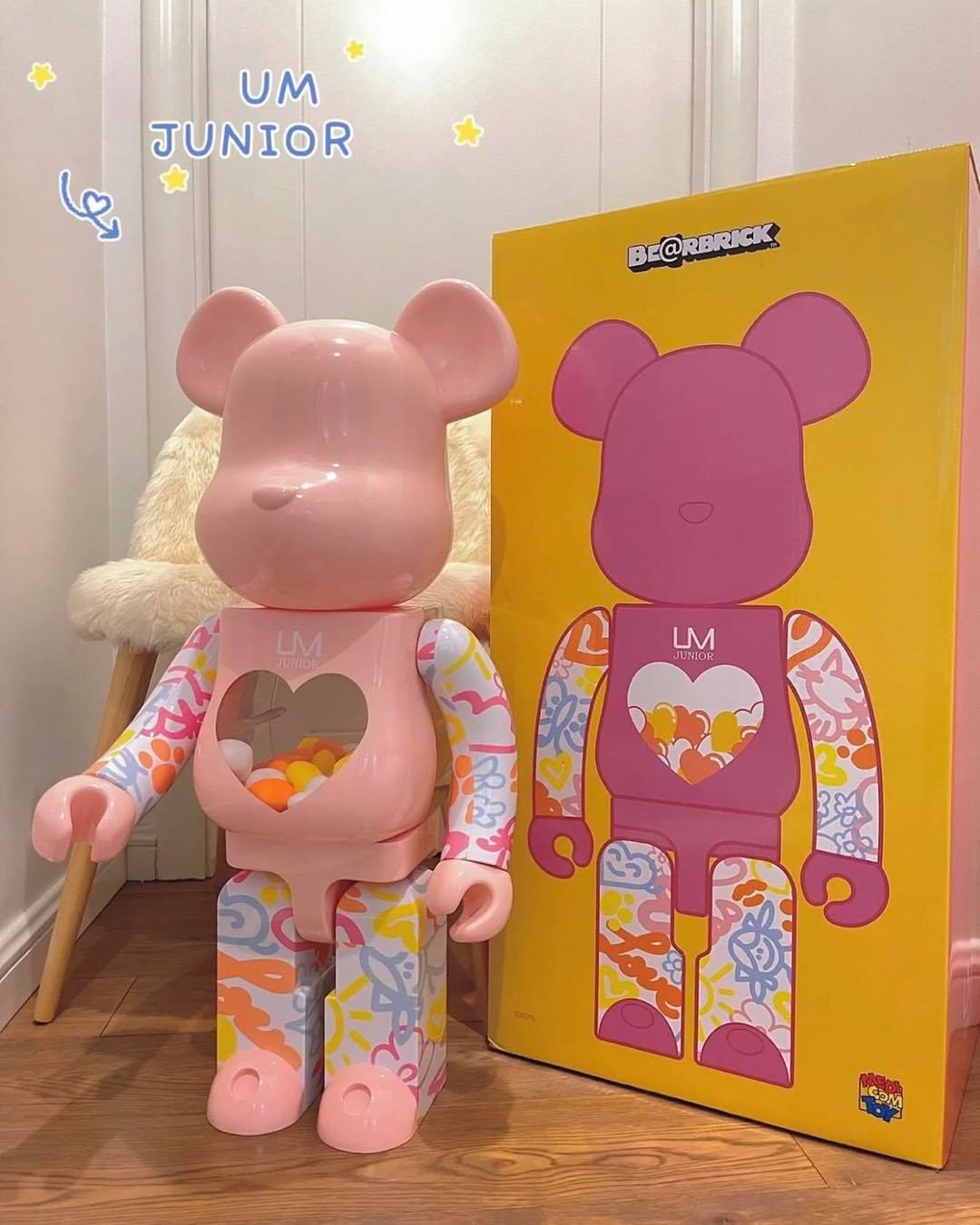 BE@RBRICK 1000% Building Block Figure 70CM | Limited Edition Collectible Bear Toy
