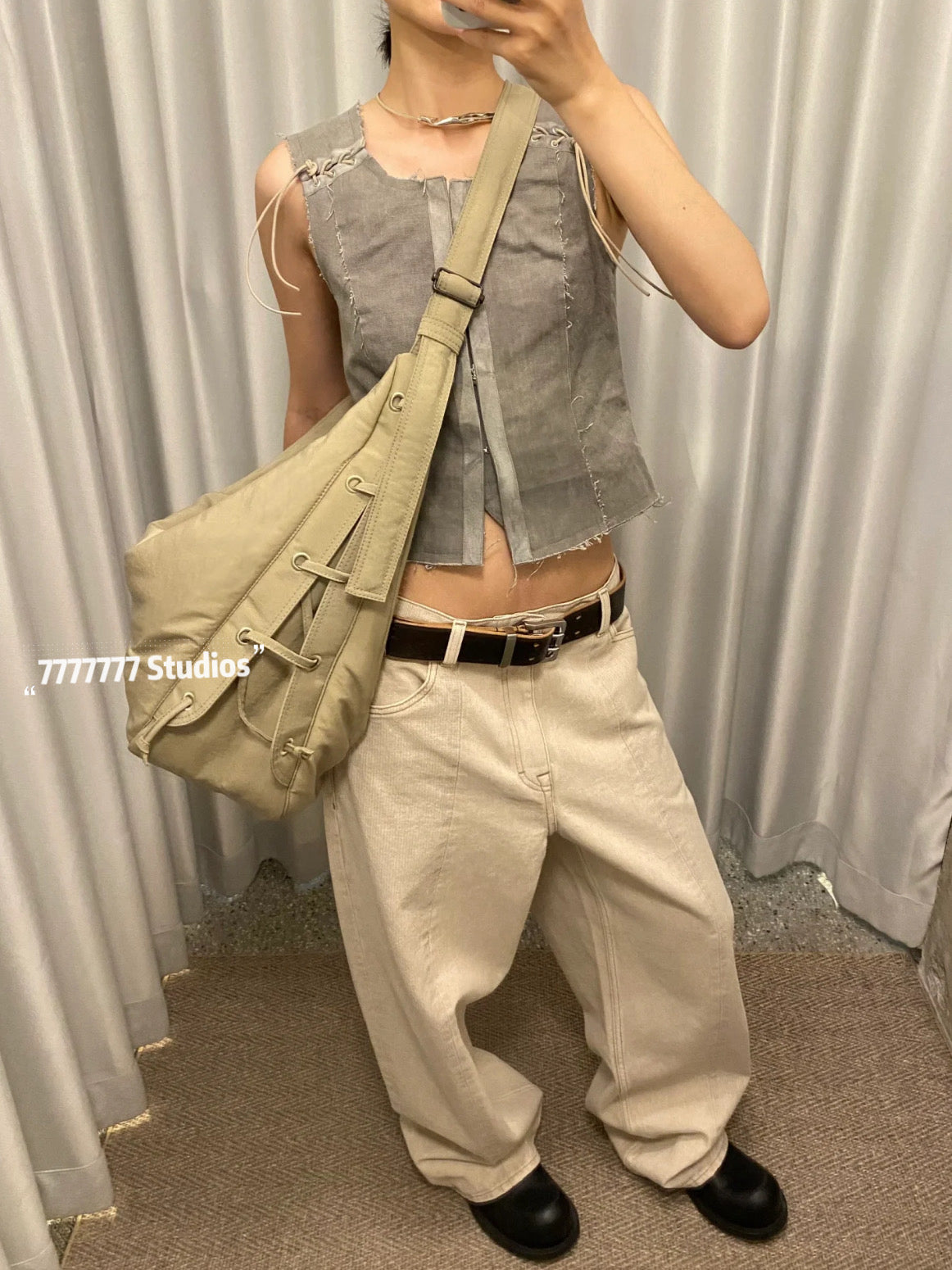 24FW LEM Horn Croissant Bag –Minimalist Casual Commuter Crossbody Large Capacity
