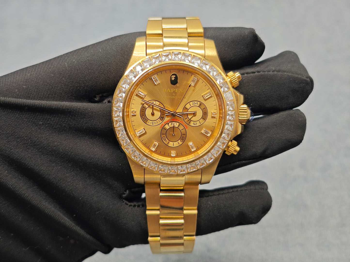 BAPE TYPE 4 BAPEX Ape Power Quartz Watch - Daytona-Style Chronograph