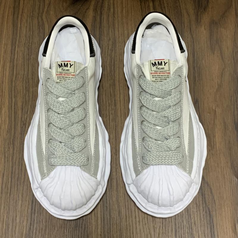 Mitsuharu Sanyuan Vintage Unisex Distressed Shell-Toe MMY Canvas Shoes Sneakers