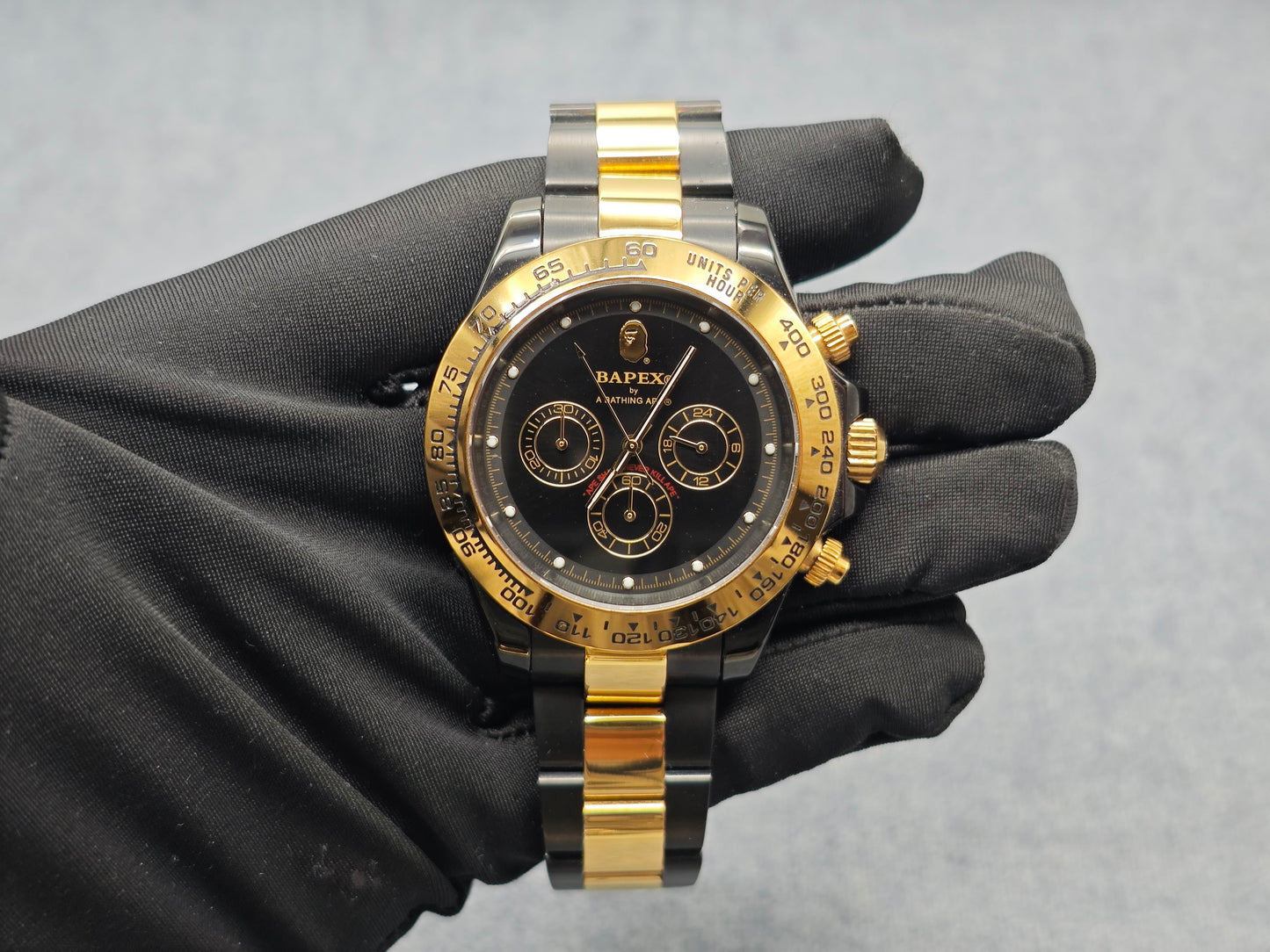 BAPE TYPE 4 BAPEX Ape Power Quartz Watch - Daytona-Style Chronograph