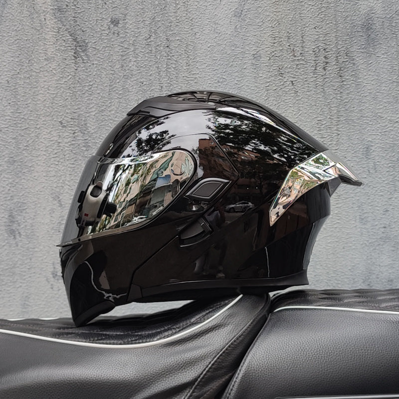 Mecha / 3C DOT Full Face Dual Visors Unisex /Bluetooth Motorcycle Helmet