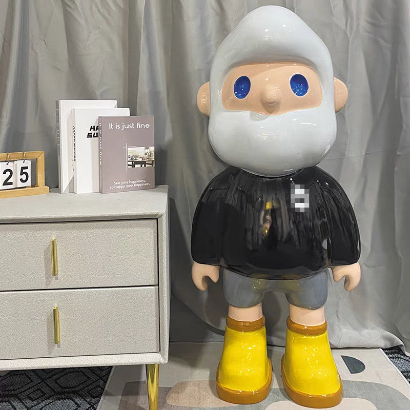 Farmer Bob Boyfriend Floor Display Cartoon Figurine/ Gift / Home Decor Piggy Bank