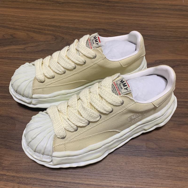 Mitsuharu Sanyuan Vintage Unisex Distressed Shell-Toe MMY Canvas Shoes Sneakers