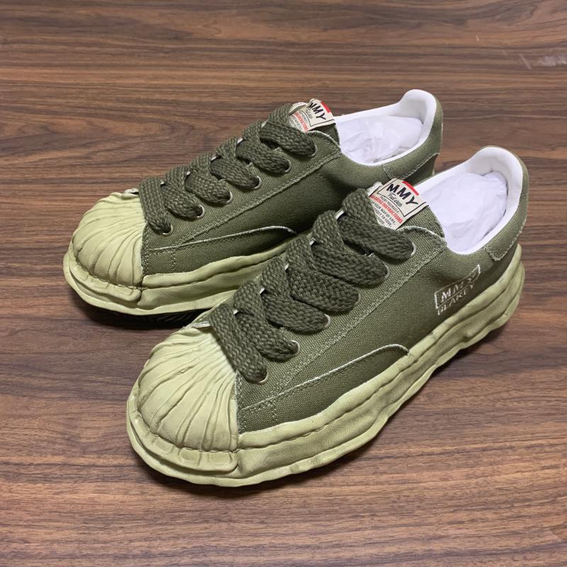 Mitsuharu Sanyuan Vintage Unisex Distressed Shell-Toe MMY Canvas Shoes Sneakers
