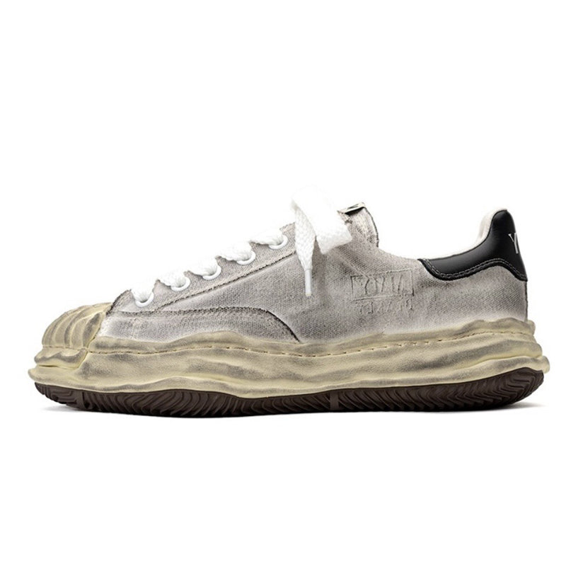 Mitsuharu Sanyuan Vintage Unisex Distressed Shell-Toe MMY Canvas Shoes Sneakers
