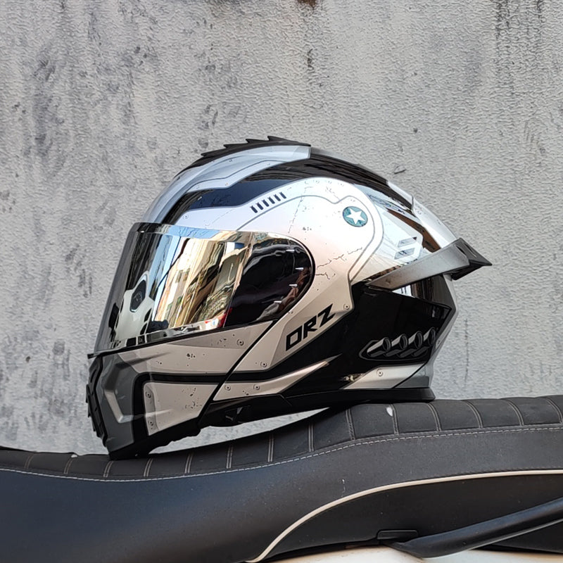 Ice Age 3C DOT Approve Full Face Dual Visors Unisex Bluetooth Motorcycle Helmet