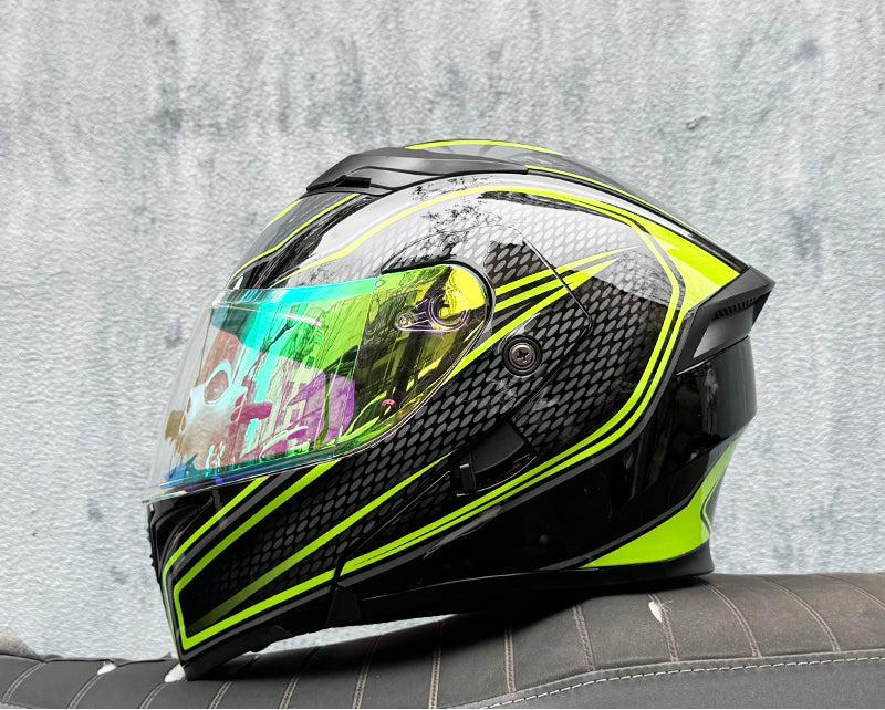 Mecha / 3C DOT Full Face Dual Visors Unisex /Bluetooth Motorcycle Helmet