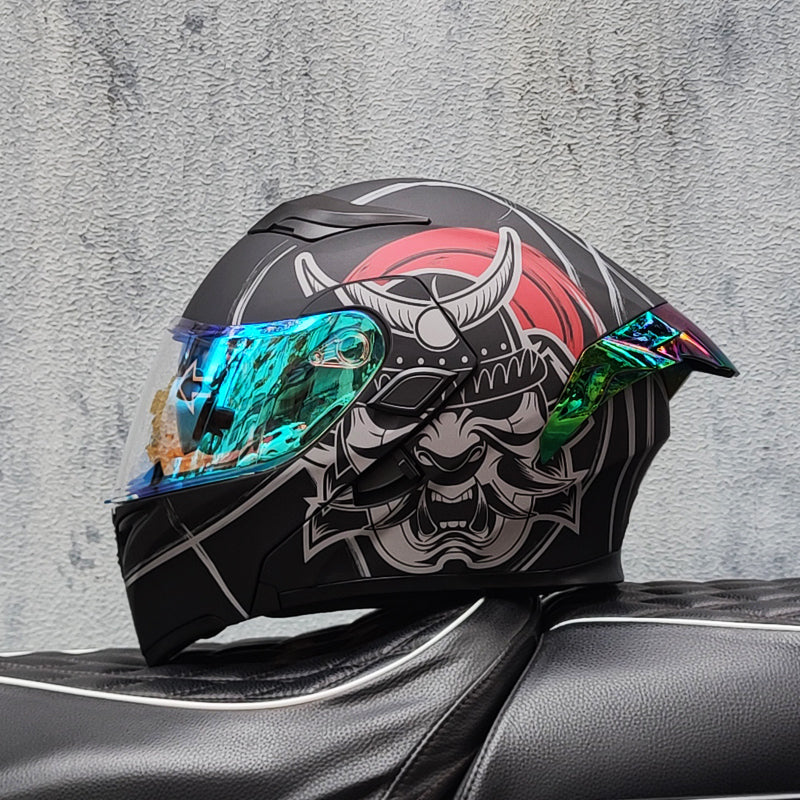 Mecha / 3C DOT Full Face Dual Visors Unisex /Bluetooth Motorcycle Helmet