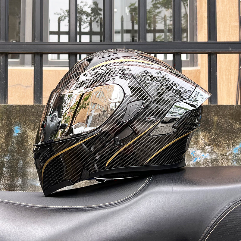 CyperPunk / 3C DOT Full Face Dual Visors Unisex /Bluetooth Motorcycle Helmet