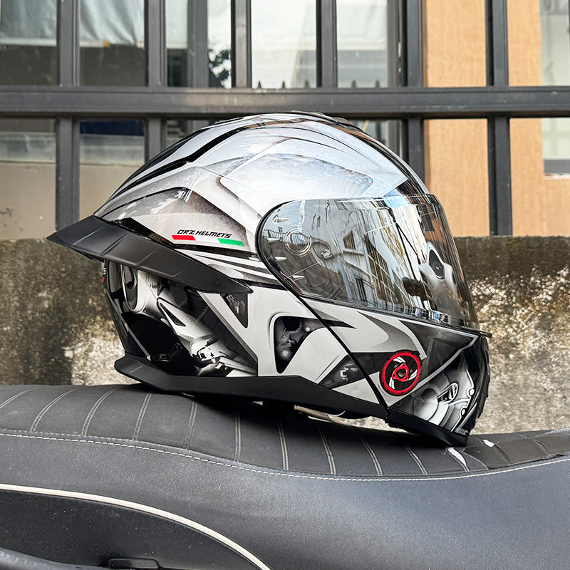 Ice Age 3C DOT Approve Full Face Dual Visors Unisex Bluetooth Motorcycle Helmet
