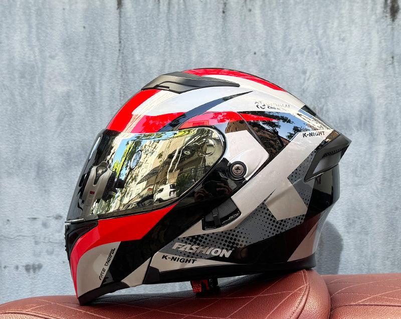 Mecha / 3C DOT Full Face Dual Visors Unisex /Bluetooth Motorcycle Helmet