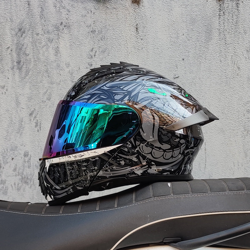Ice Age 3C DOT Approve Full Face Dual Visors Unisex Bluetooth Motorcycle Helmet