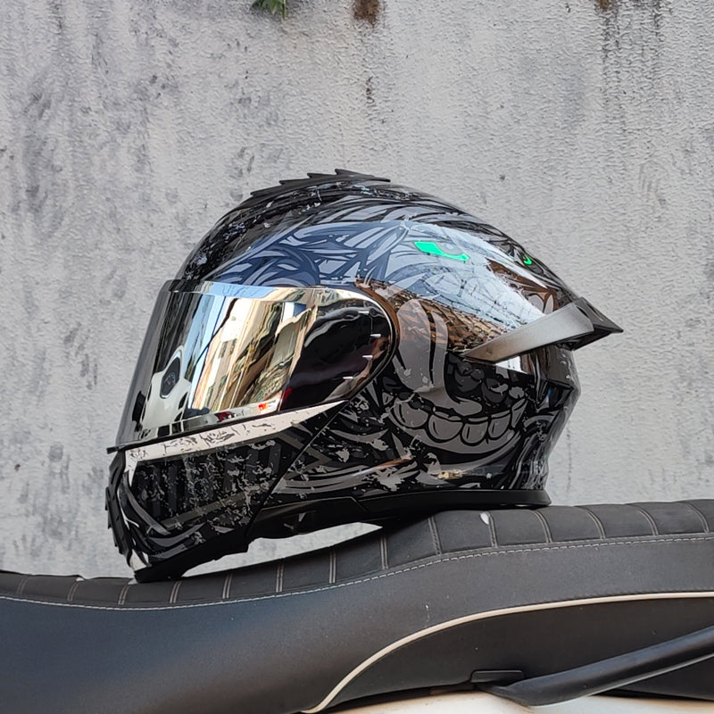 Ice Age 3C DOT Approve Full Face Dual Visors Unisex Bluetooth Motorcycle Helmet