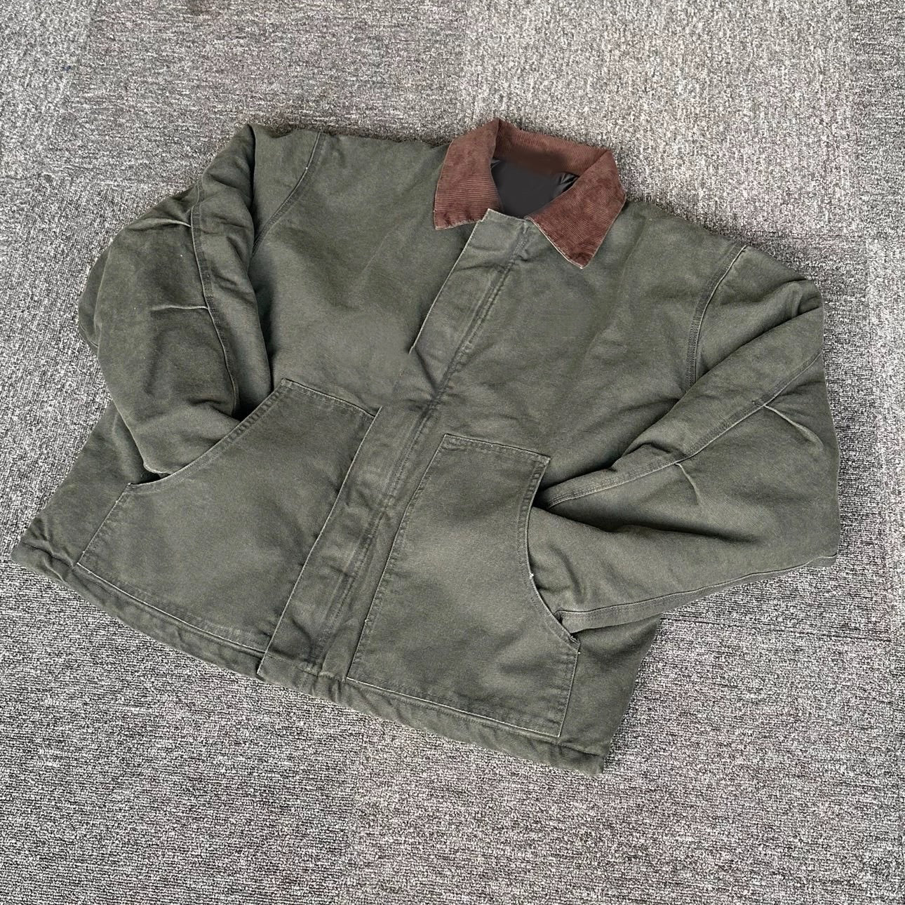 Self-made Carhartt J97 Detroit Jacket Vintage Canvas J22 Cleanfit Cotton Coat
