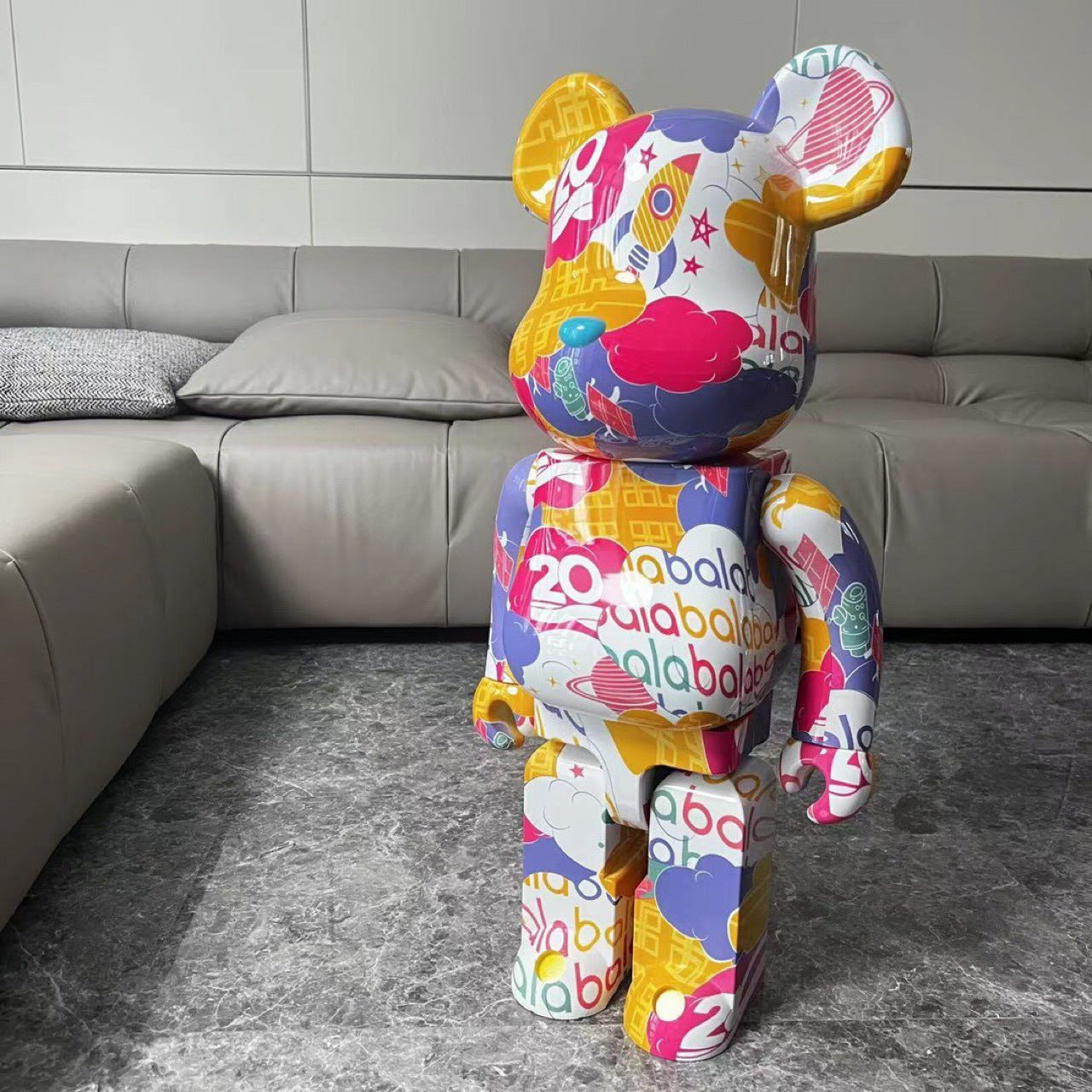 BE@RBRICK 1000% Building Block Figure 70CM | Limited Edition Collectible Bear Toy