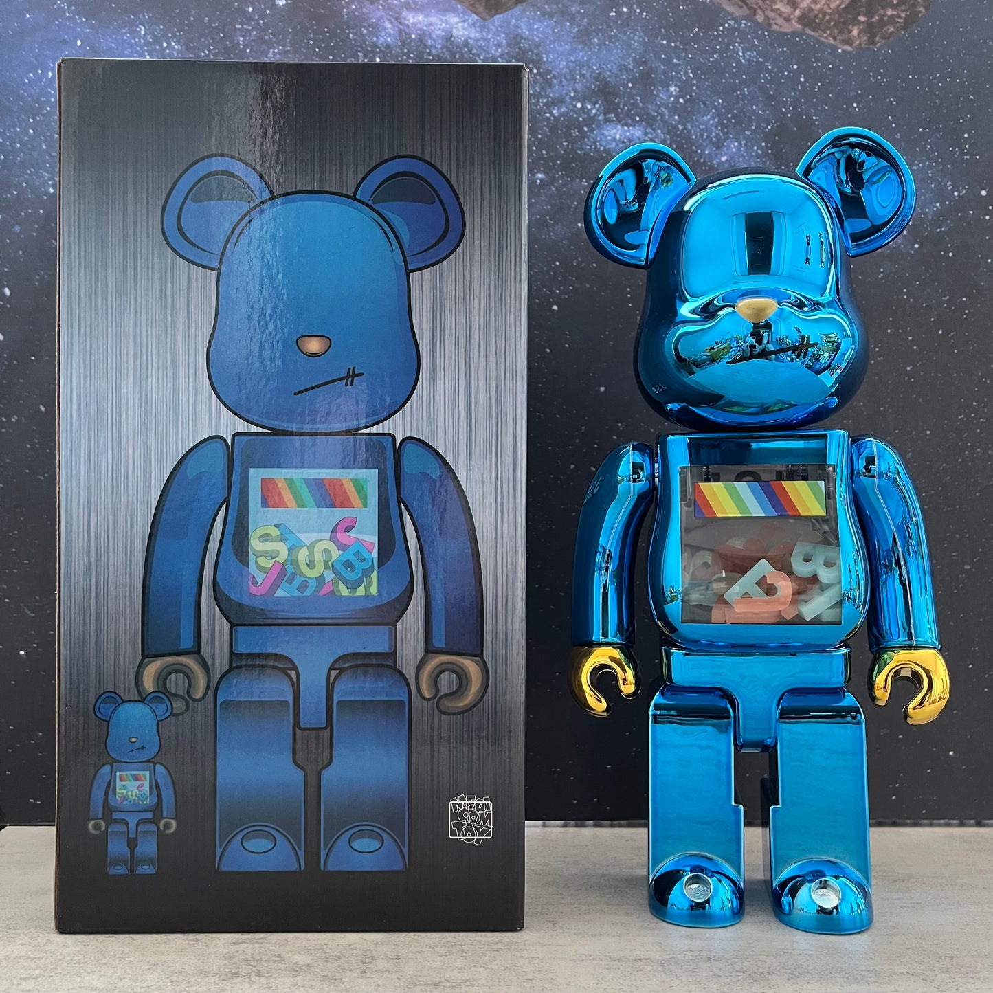 BE@RBRICK 400% Building Block Violence Bear Collectible Toy Action Figure