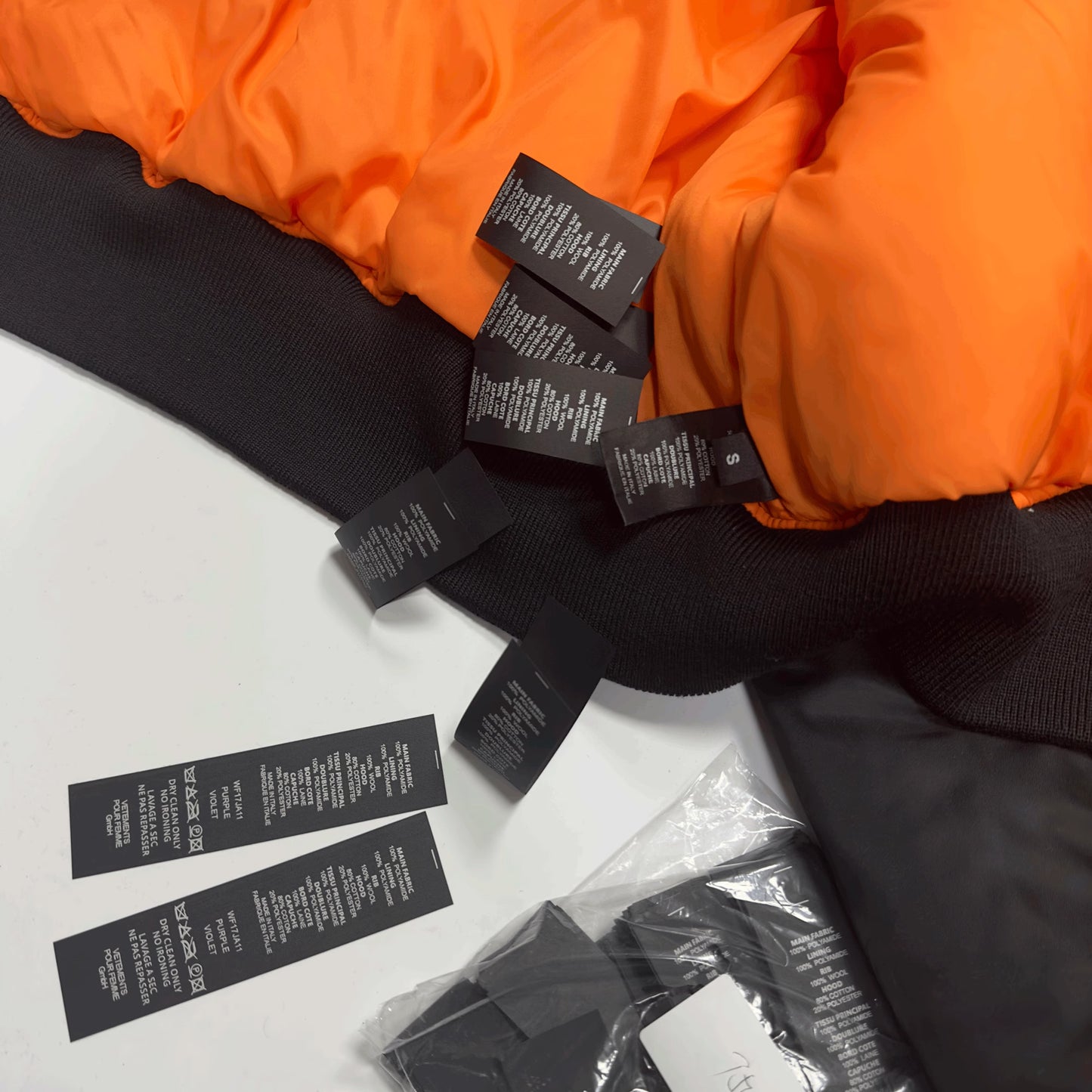 VTM Archive Pentagram Bomber - Cropped Hooded Puffer Jacket Thome Browne