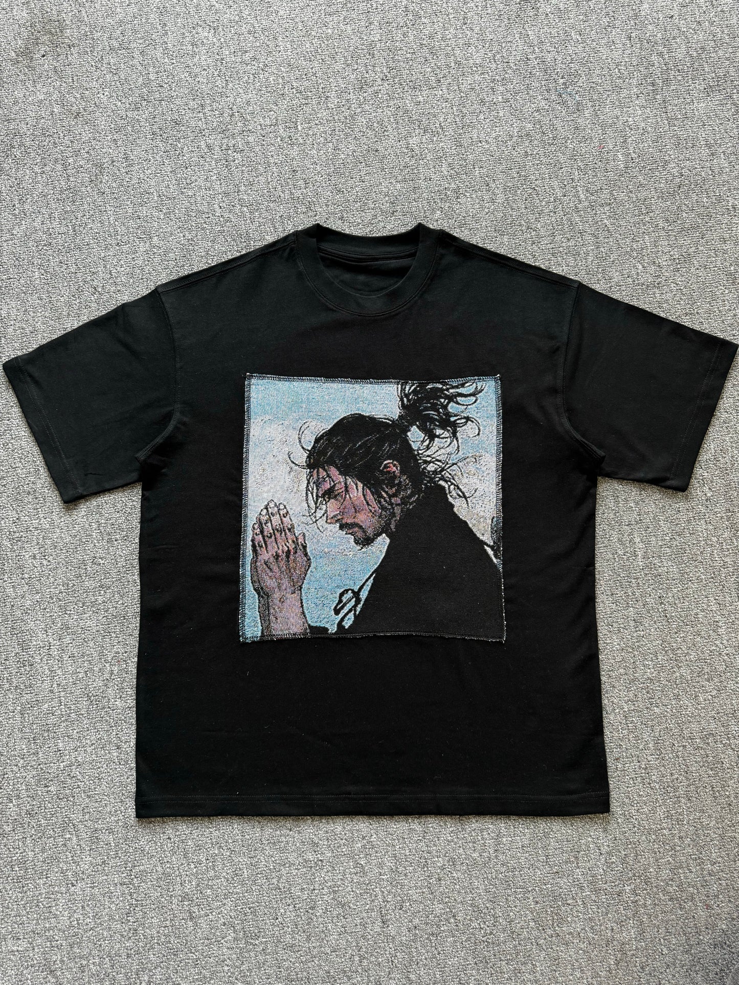 Online Store Remake Vagabond Miyamoto Musashi Handmade Short Sleeve Tee T-Shirt