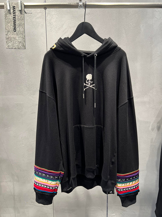 MASTERMIND 500g Skull Embroidered Hoodie – Heavyweight Loose Fit Ethnic Couple