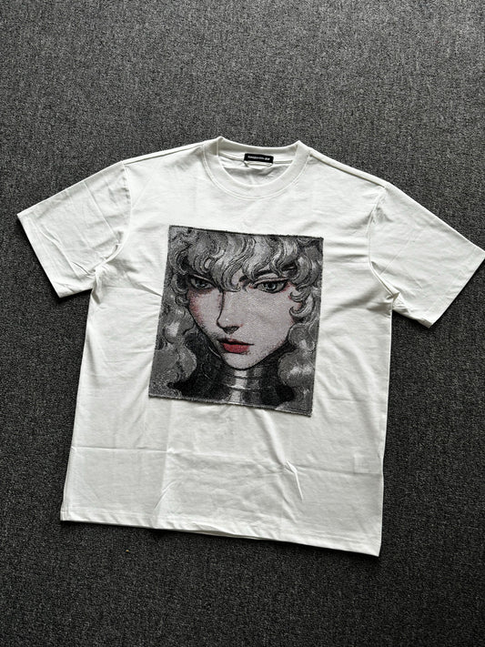 Online Remake Berserk Manga Handmade Griffith Face Streetwear T-Shirt