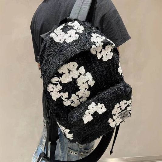 READYMADE x Denim Tears Collaboration Chanel-Style Backpack Intricate Embroidery