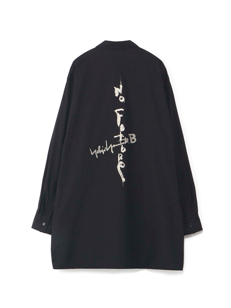 Self-made Yohji Yamamoto Dark 'NO FUTURE' Print Edition Shirt Unisex Couple's