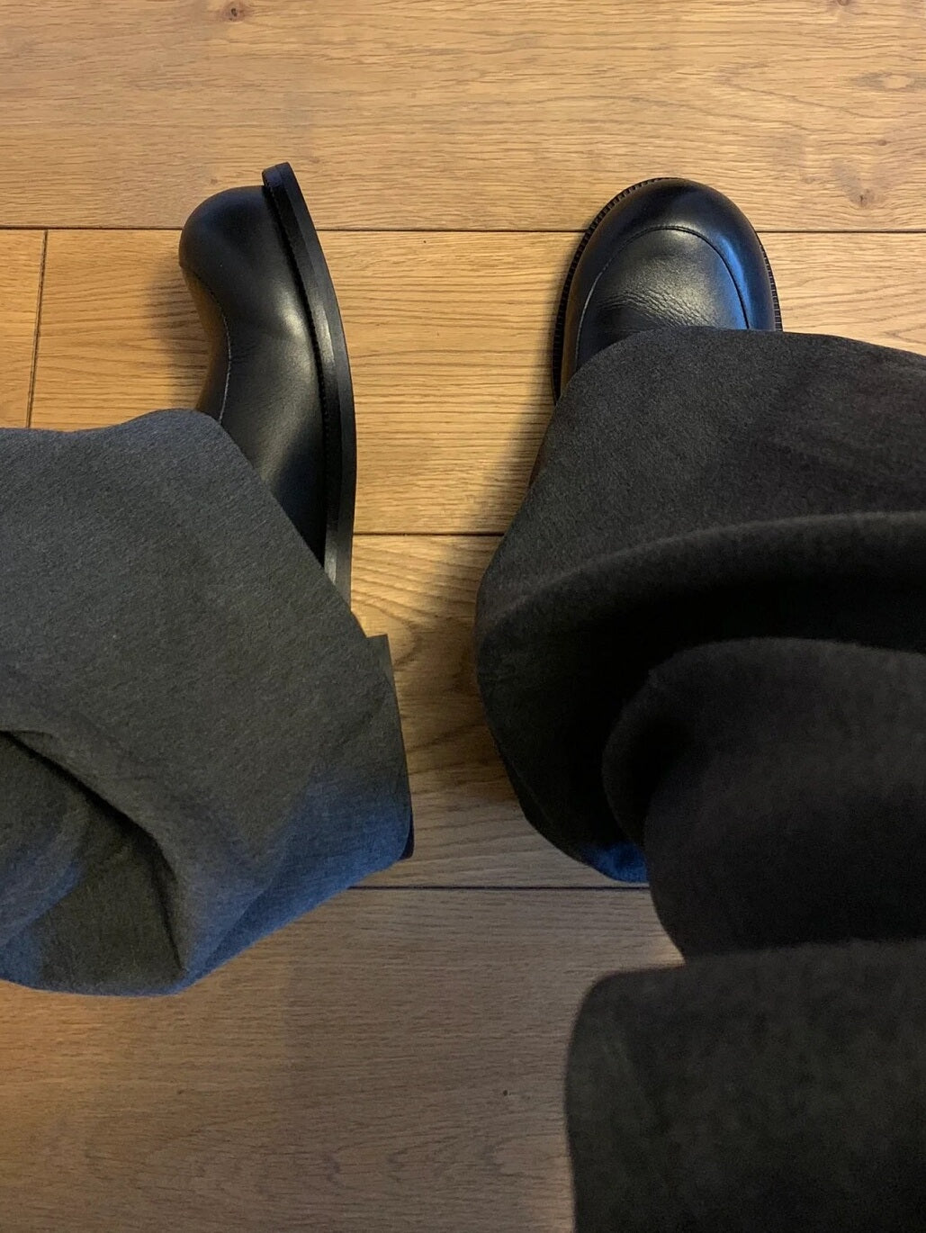 Self-made Martine Rose Loafer-Derby Genuine Leather Slip-On Shoes Retro Platform