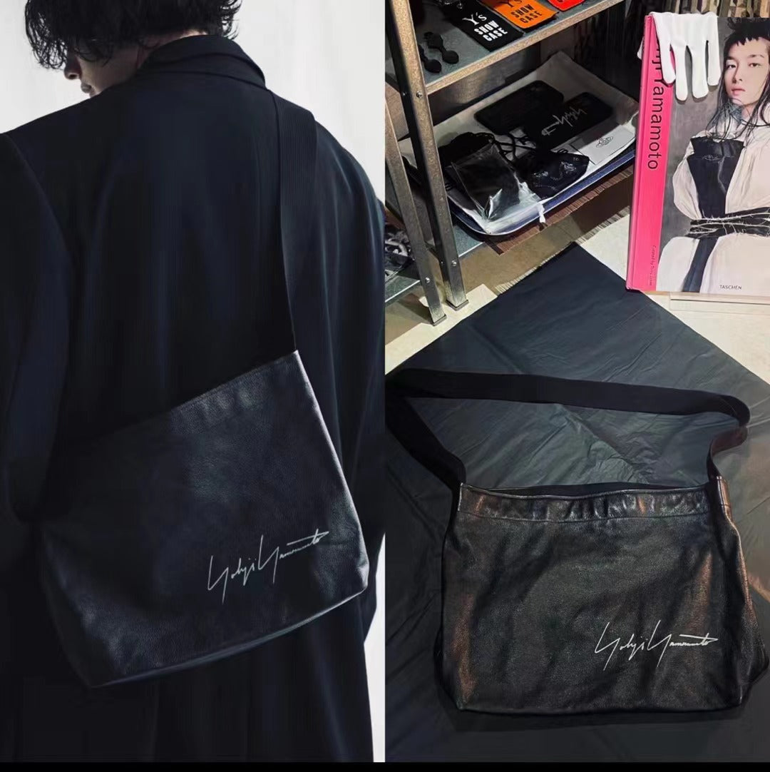 Self-made Yohji Yamamoto Aoyama Store Exclusive / Cowhide Shoulder Messenger Bag