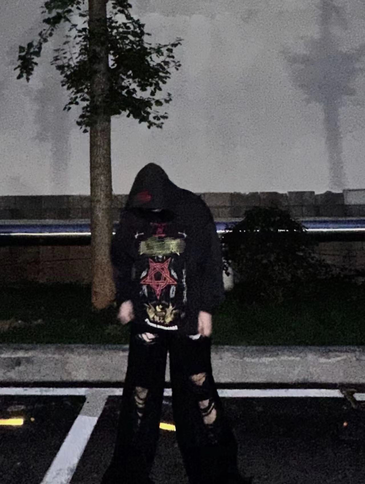 Self-made Vetements Adone Hardcore Embroidered Patch Hoodie Heavyweight Playboi