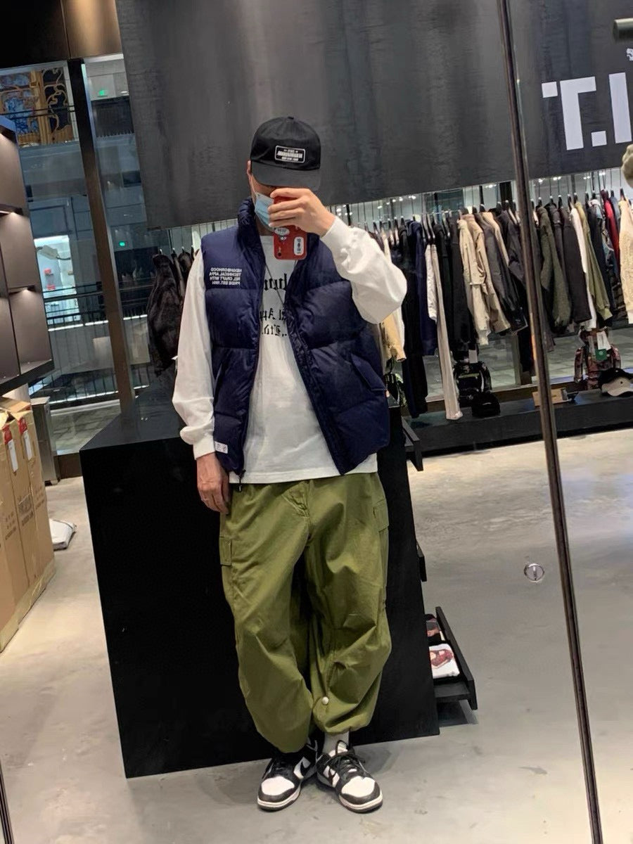 Donclickn 90% Neighborhood Duck Down Embroidered Puffer Vest - Shawn Yue Edition