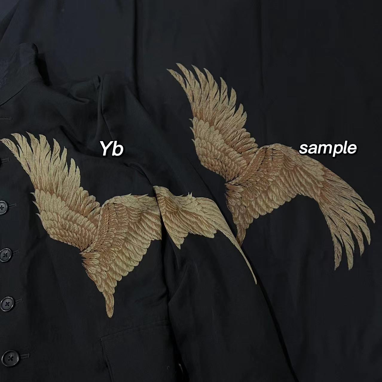 Self-made Yohji Yamamoto "Fading Soldier" Discharge Print Single-Breasted Jacket