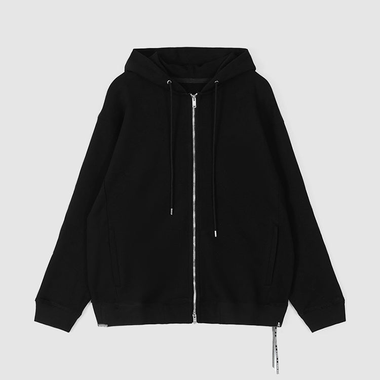 MASTERMIND Dark Skull Bead Embroidery 580g Heavyweight Loose Fit Zip-Up Hoodie