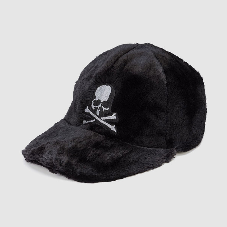 MASTERMIND Online Skull Embroidery Dark Handmade Mink Wool Earflap Cap