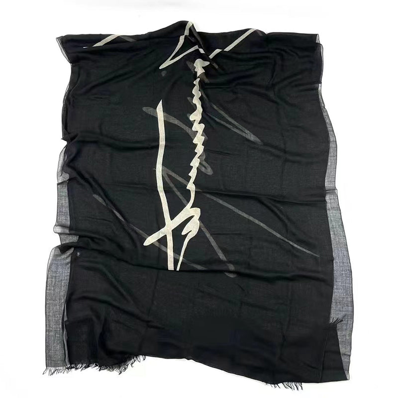 Donclickin Yohji Yamamoto Vibe Signature Silk Scarf & Shawl