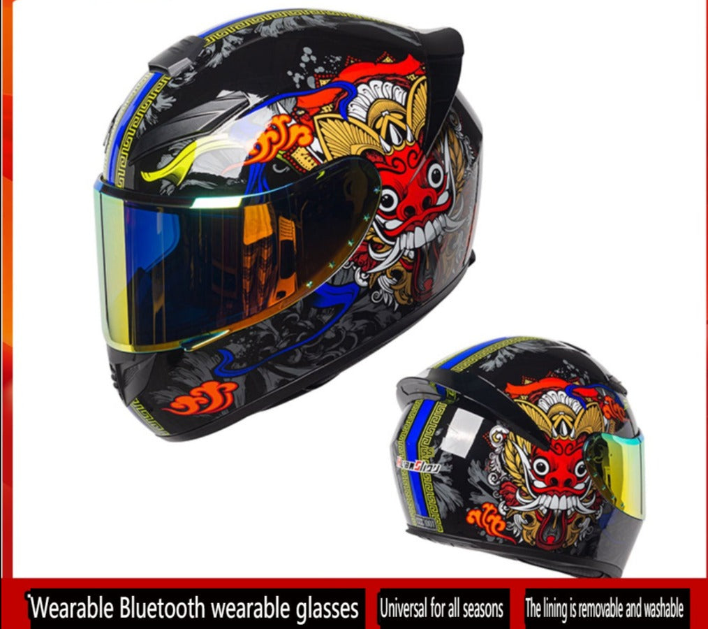 Joker / 3C DOT Full Face Dual Visors Unisex /Bluetooth Motorcycle Helmet