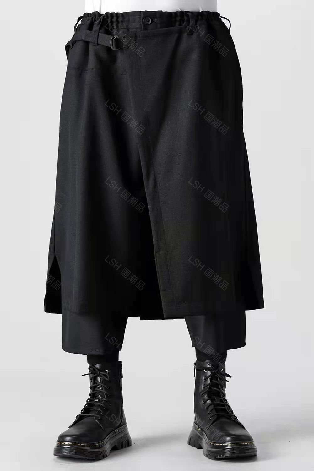 24SS Yohji Yamamoto Double-Layer Skirt Pants – Lightweight Wrinkle-Resistant