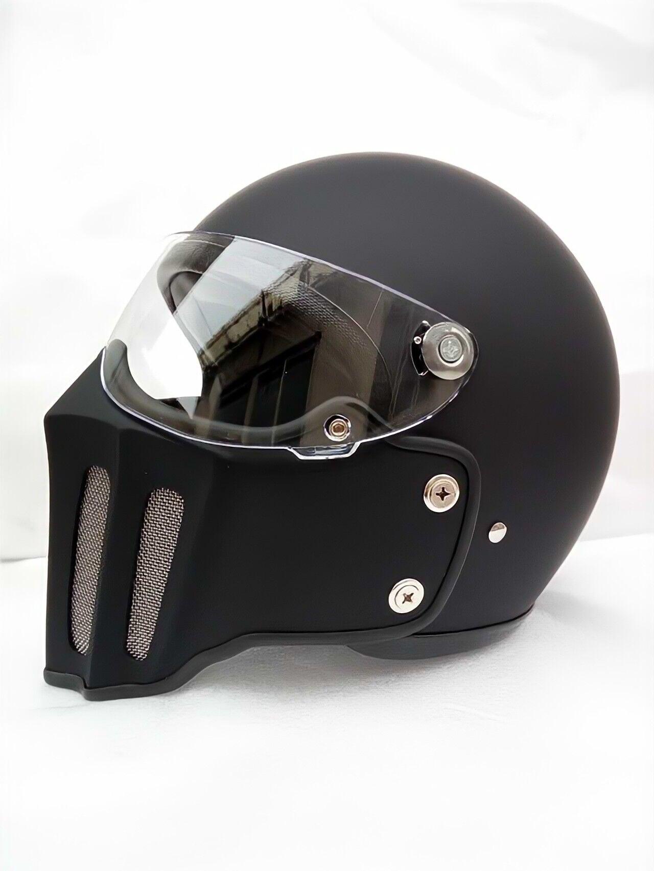 McKense Venom – Anti-Fog Retro German Fiberglass Cruiser Motorcycle Helmet