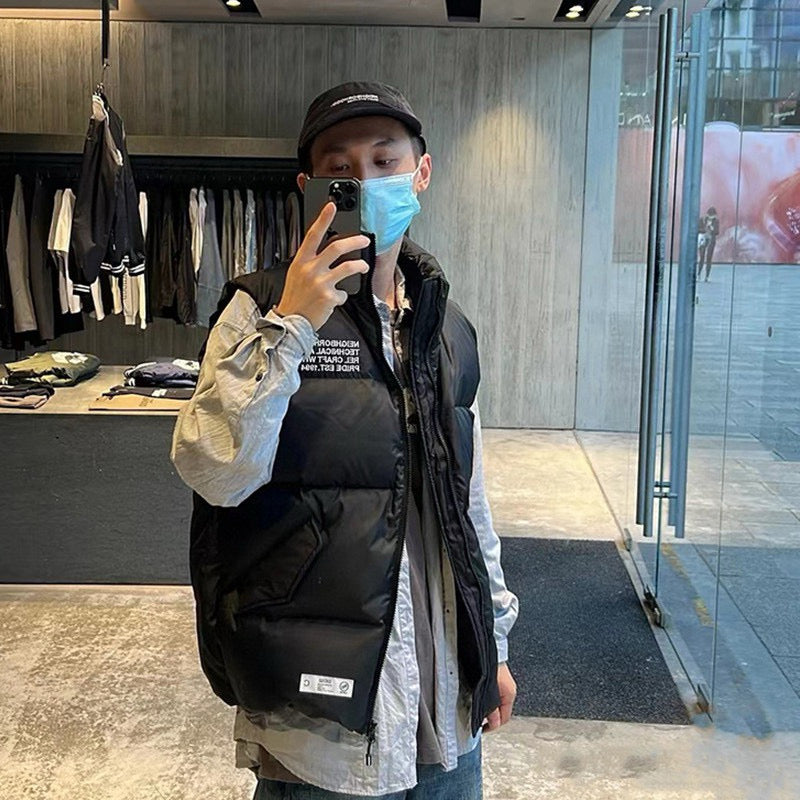 Donclickn 90% Neighborhood Duck Down Embroidered Puffer Vest - Shawn Yue Edition